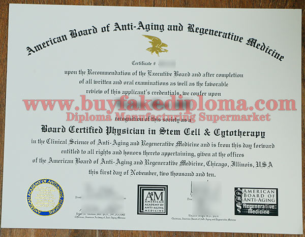Buy A4M MD Diploma Fake Certificate