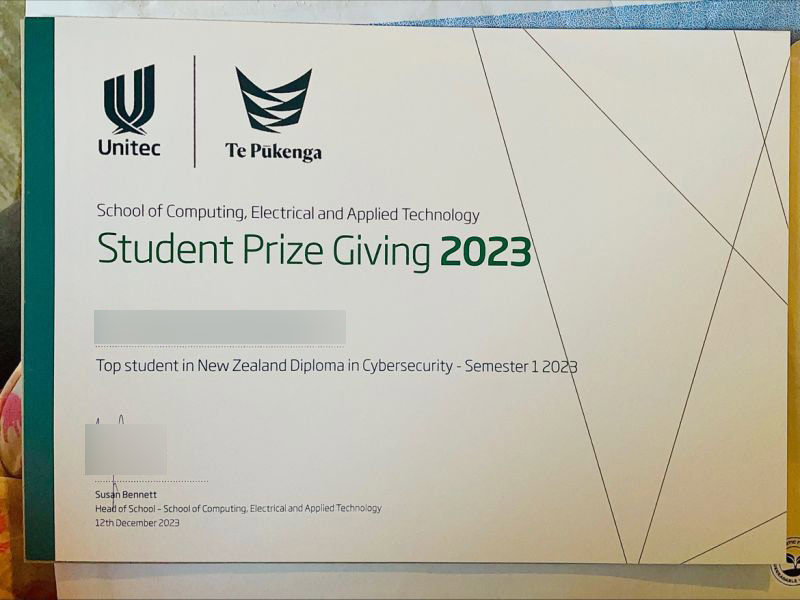 Diploma of the School of Computer Science, Electrical Engineering and Applied Technology 2023