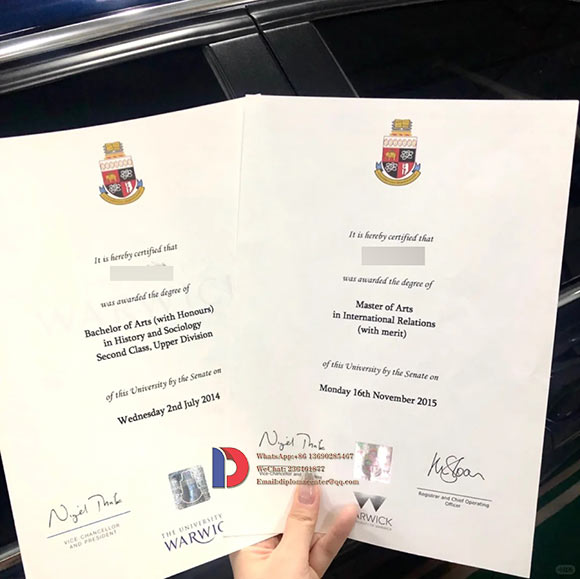 Degree sample of the University of Warwick in 2014-2015