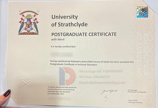 2024 University of Strathclyde Postgraduate Certificate Sample