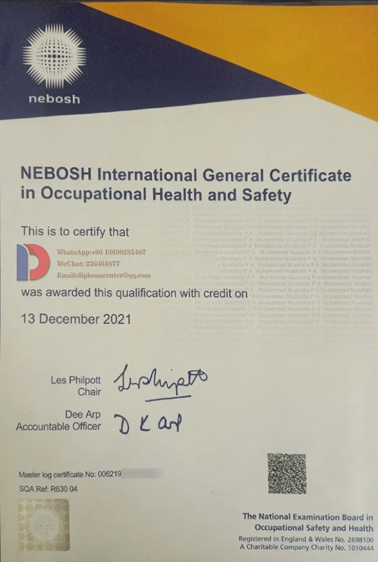 2021 NEBOSH Occupational Safety Certificate Samples