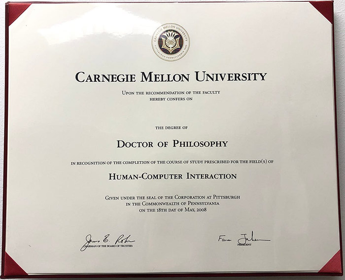 Sample of a Ph.D. in Philosophy from Carnegie Mellon University