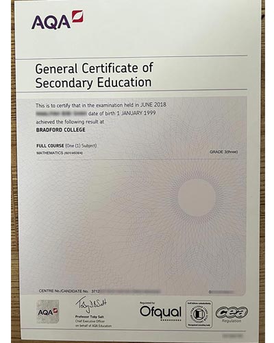 Order AQA GCSE certificate Online
