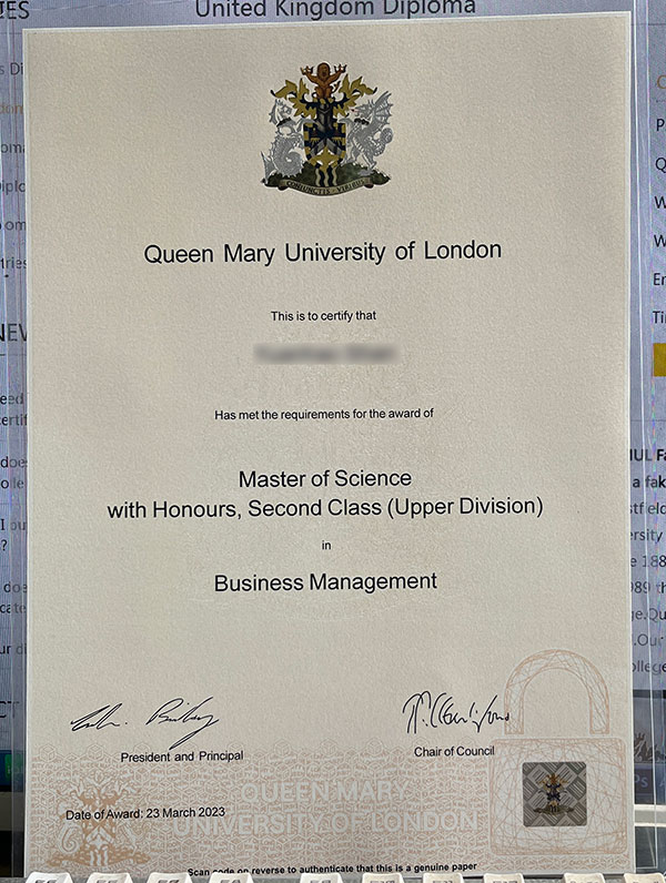 Degree samples from Queen Mary University of London in 2023