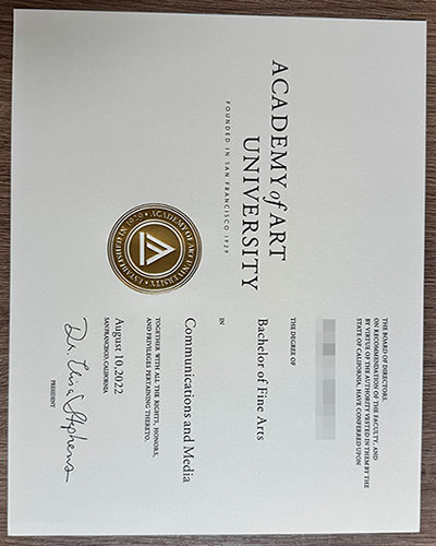 Purchase the diploma of San Francisco Art University online