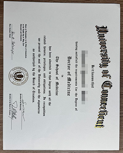 Buy a University of Connecticut certificate online.