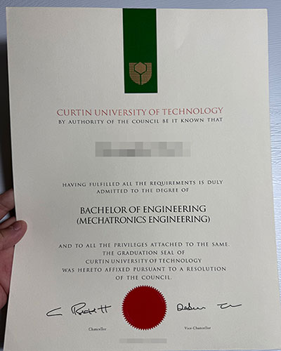 Where can I order a Curtin University certificate?