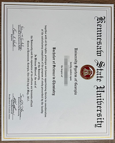 Where can I purchase a 2017 Kennesaw State University certificate?