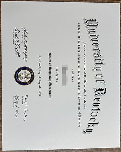 How to purchase a University of Kentucky certificate？