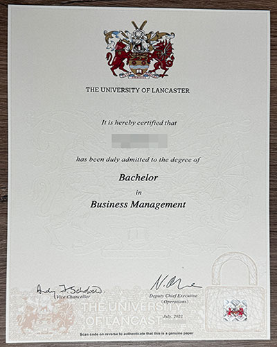How to order a Lancaster University certificate