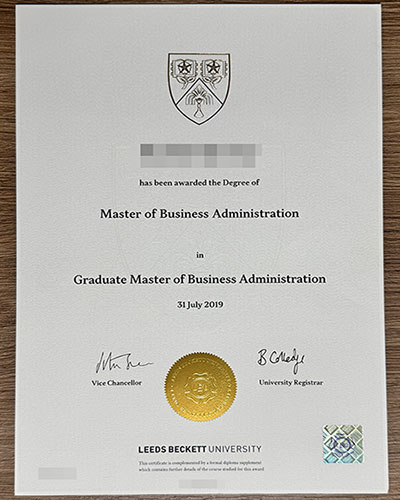 Do you need to order a Leeds Beckett University certificate?
