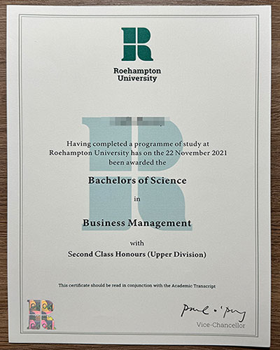 How to obtain a University of Roehampton certificat
